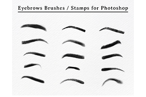 15 Photoshop Eyebrows Brushes Pack