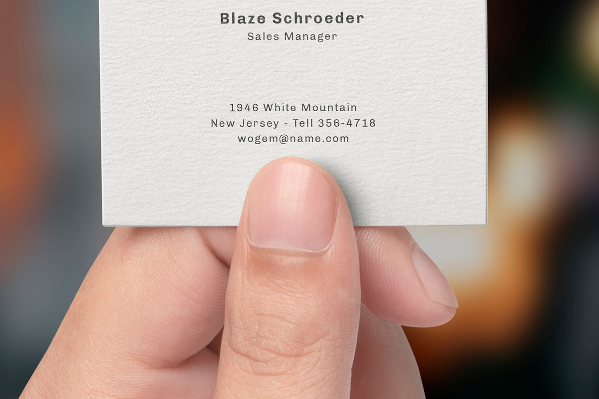 Square Business Card Mockup, a Product Mockup by GfxFoundry (Photo 6 of 6)