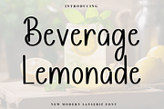 Beverage Lemonade, a Script Font by InermediaSTUDIO (Thumbnail 1 of 8)