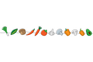 Fresh organic vegetables. Potato, a Food Illustration by GraphiShop