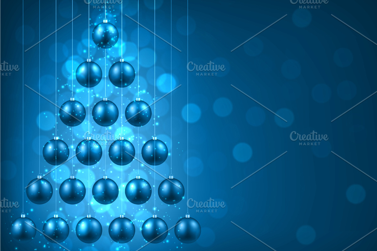 Big blue Christmas and New Year set, a Decorative Illustration by Vjom (Photo 11 of 21)