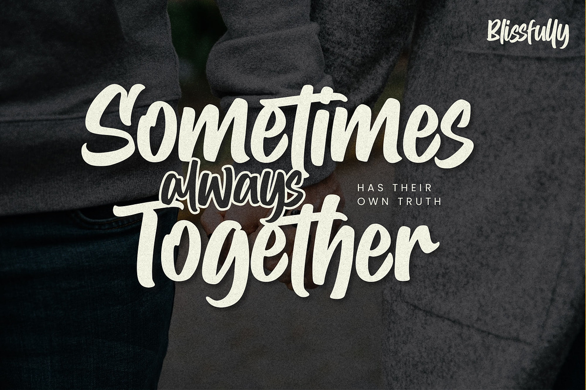 Blissfully – Brush Script Font, a Script Font by Gassstype (Photo 6 of 8)