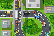 Top view of the city, a Background Graphic by AlexZeL (Thumbnail 3 of 3)