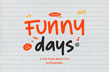 Funny Days | Cute Hand Drawn Font