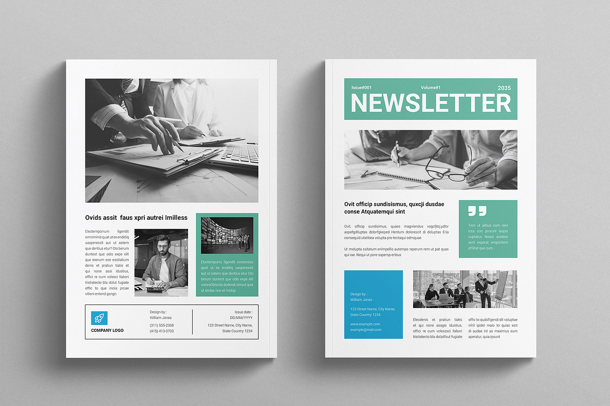Newsletter Template, a Brochure Template by E-Type (Photo 7 of 7)