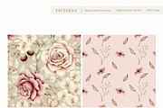 Watercolor Boho Fall Dusty Rose Set, a Decorative Illustration by Carol Lozove (Thumbnail 40 of 74)