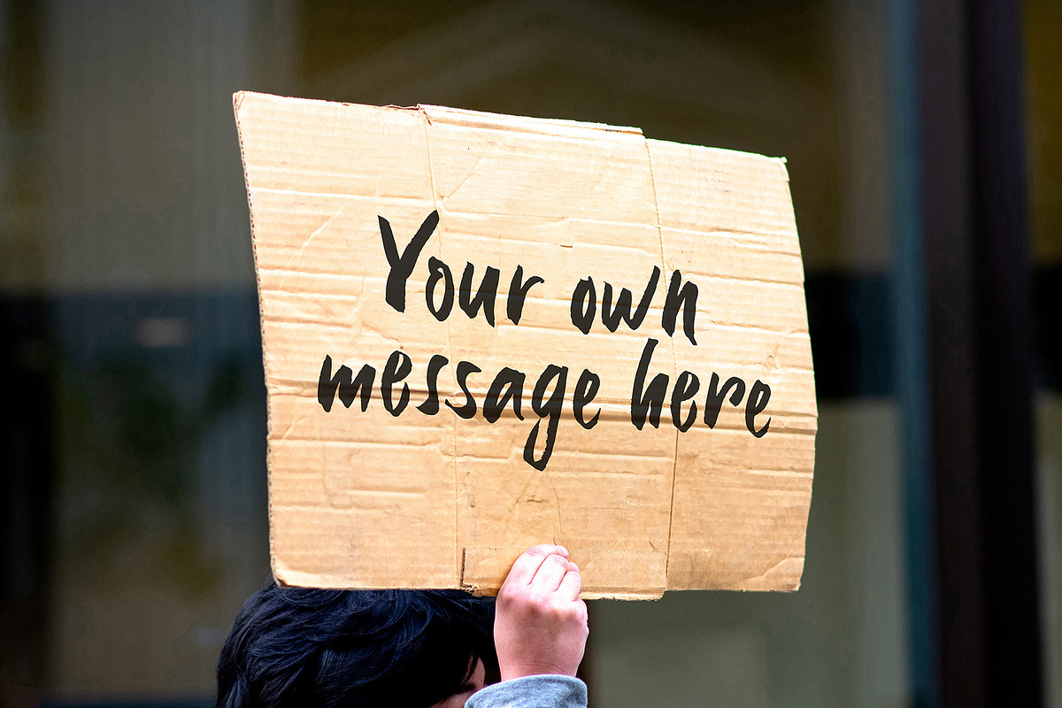 Signs to Add Own Message Mockups, a Product Mockup by Luuqas Design