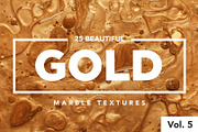 GOLD Modern Marble Ink Textures, a Texture Graphic by Fox & Bear (Thumbnail 1 of 5)
