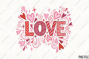 Valentine Png Love Png Valentines, an Illustration by CraftArtStudio