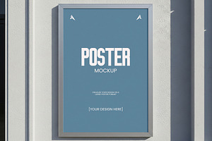 Poster Frame Mockup, an Advertising Mockup by graphypix
