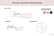 Real Estate Logo Template Kit Canva, a Branding & Logo Template by Studio Eburnean (Thumbnail 2 of 4)