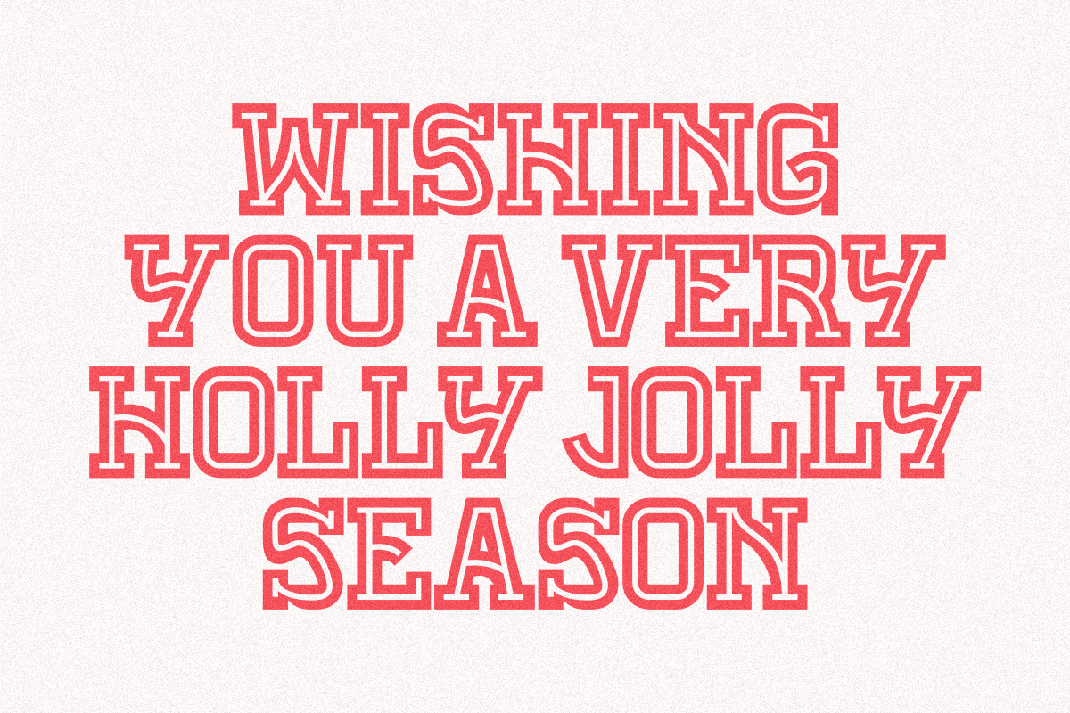 Holly Jolly - Condensed Display, a Slab Serif Font by Pian45 Studio (Photo 2 of 6)