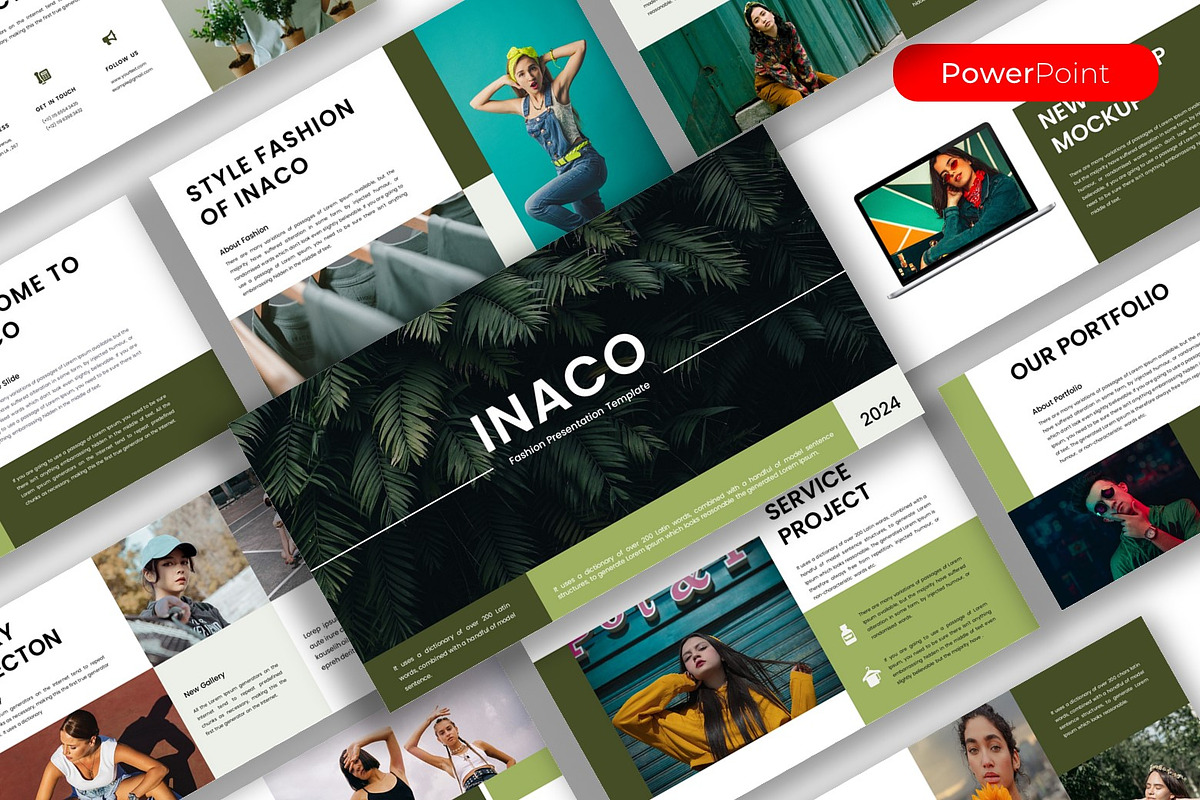 Inaco – Fashion  PowerPoint Template, a Presentation Template by kreatifreya (Photo 1 of 5)