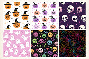 Happy Cute Halloween Seamless Patter, a Pattern Graphic by Libby Wishes (Thumbnail 3 of 4)