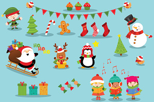 Collection of Christmas Elements