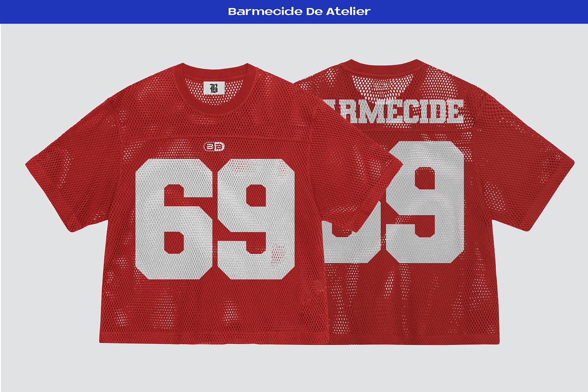 Mesh Jerseys mockup download, a Shirt Mockup by Barmecide Mockup Studio (Photo 1 of 3)