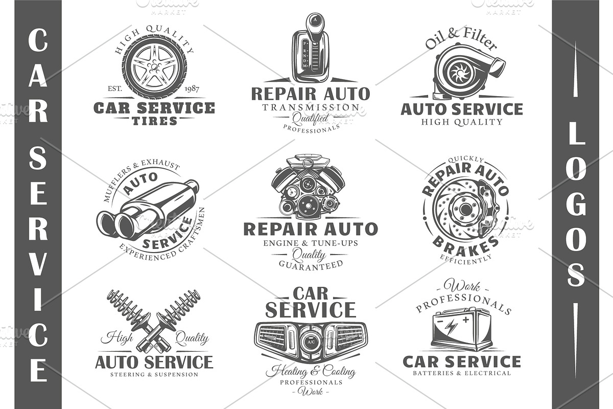 18 Car Service Logos Templates, a Branding & Logo Template by Art Design (Photo 2 of 26)