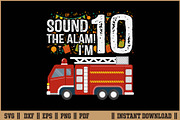 Sound The Alarm I’m 10 Birthday Boy, an Illustration by Handy Arts Studio (Thumbnail 1 of 3)