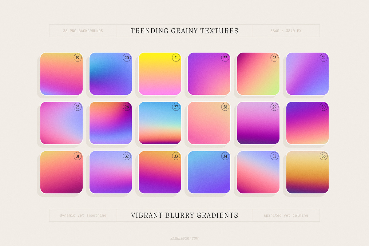Grainy Shapes and Blurry Gradients, an Object Graphic by Samolevsky (Photo 8 of 15)
