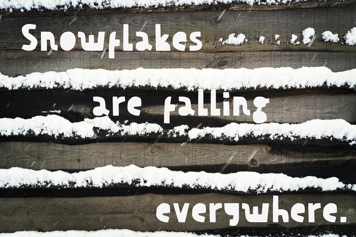 Decorative minimalistic cut out font, a Sans Serif Font by VyacheslavKolb (Photo 5 of 6)