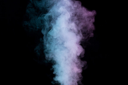 Colorful Smoke on Black Background