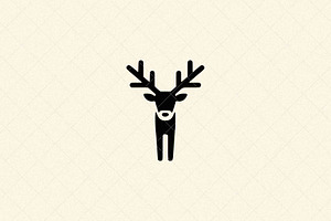 Minimalist Deer Icon