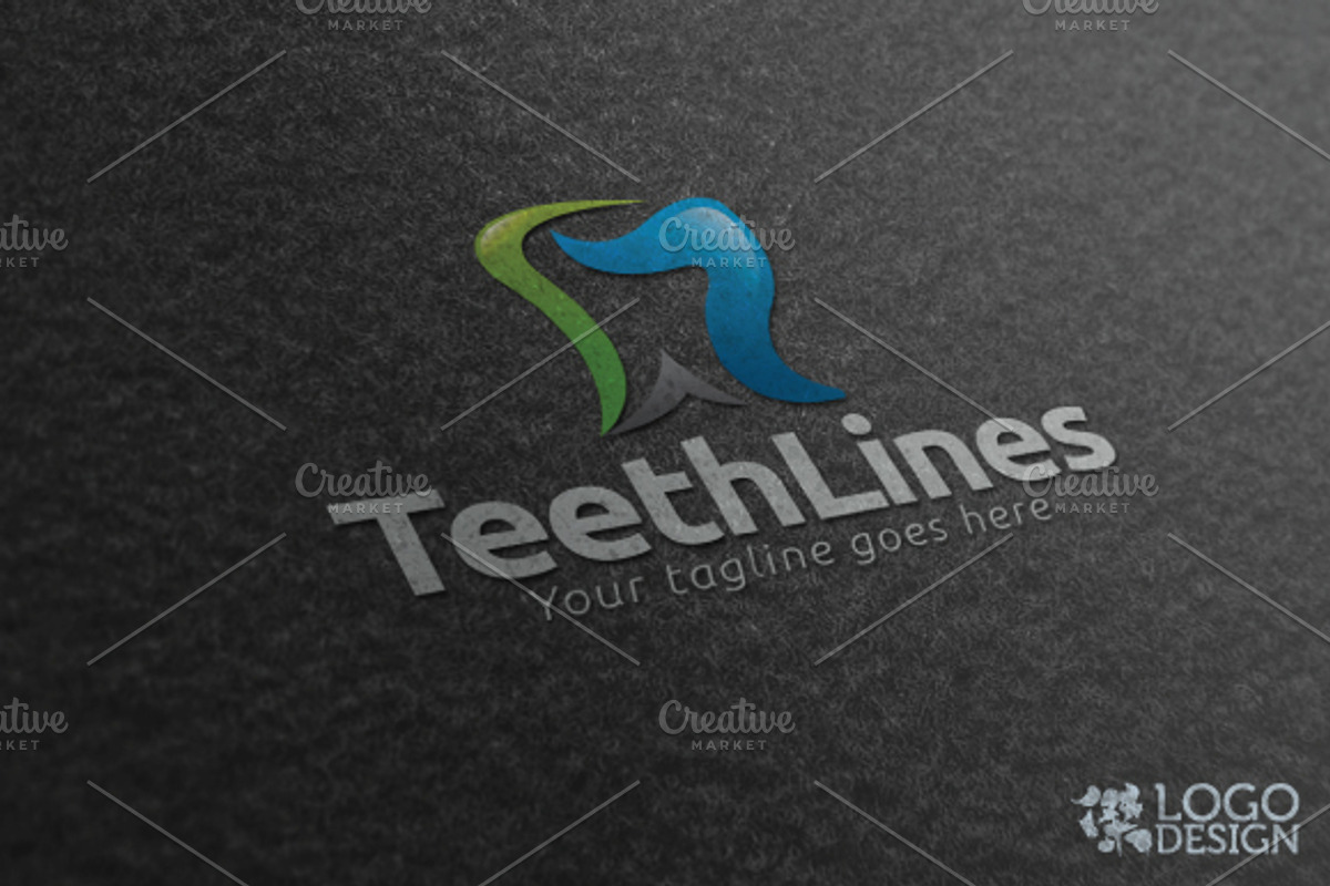 Teeth Lines, a Branding & Logo Template by KitCreativeStudio2 (Photo 4 of 5)