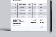 Simple Invoice Layout, a Stationery Template by MightyDesign (Thumbnail 3 of 8)