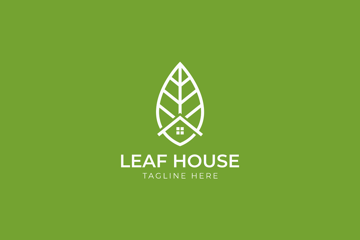 Leaf House Logo for Business Nature, a Branding & Logo Template by Signatoro (Photo 2 of 2)