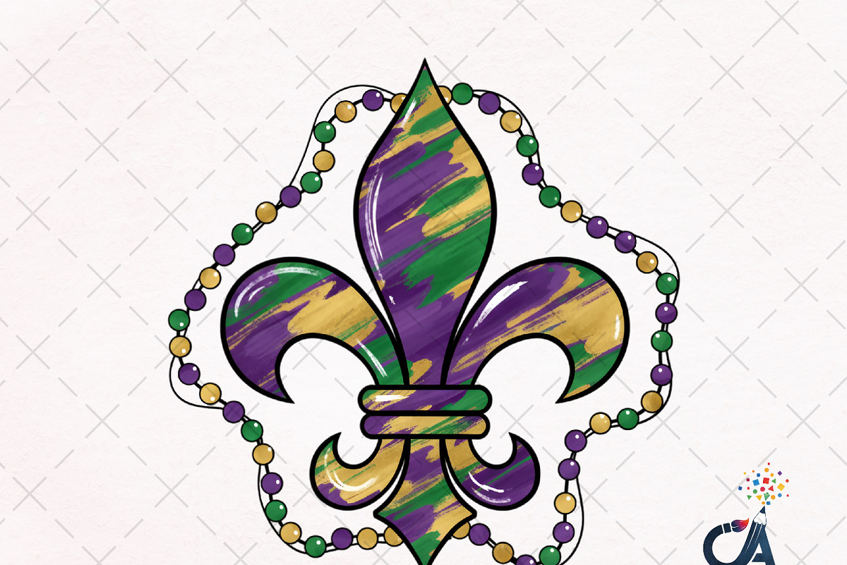 Brushstroke Fleur De Lis Png, an Illustration by Creative Art (Photo 1 of 6)