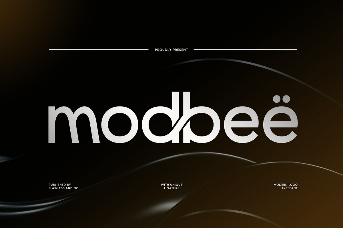 Modbee - Sans Serif Logo Font, a Sans Serif Font by Flawless And Co (Photo 1 of 10)