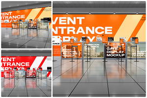 Event Entrance Display Mockup, an Advertising Mockup by Unerispace