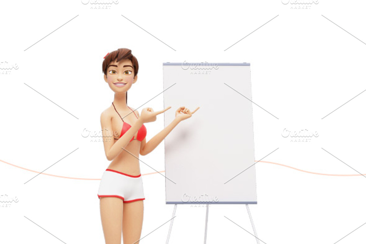 35 Promo Mock-Ups w/ Swimsuit Jenny, an iPad Mockup by Oleg Ribar (Photo 23 of 30)