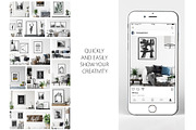 Frames & Walls Scandinavian Bundle-3, a Print Template by Yuri-U (Thumbnail 3 of 42)