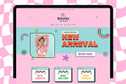 Pink Retro Shopify Theme, a Templates & Theme by DaisyStudio (Thumbnail 1 of 10)