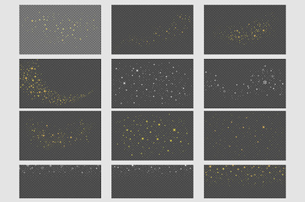 Glitter Particles Background.