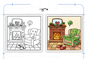 Bold and Easy Cozy Nooks, a Decorative Illustration by Ink Gallery (Thumbnail 2 of 9)