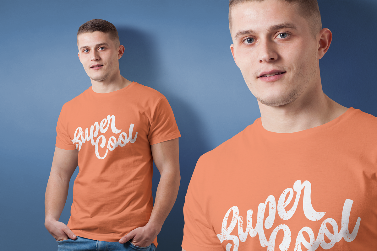 Mens Crew Neck T-shirt Mock-up, a Shirt Mockup by Mint Pixels (Photo 10 of 10)