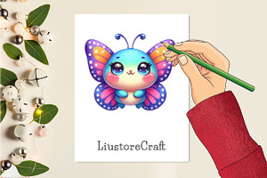 Kawaii Butterflies Clipart Butterfly