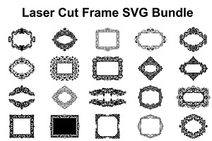 Laser Cut Frame Design SVG, a Graphic by musafir_fashion