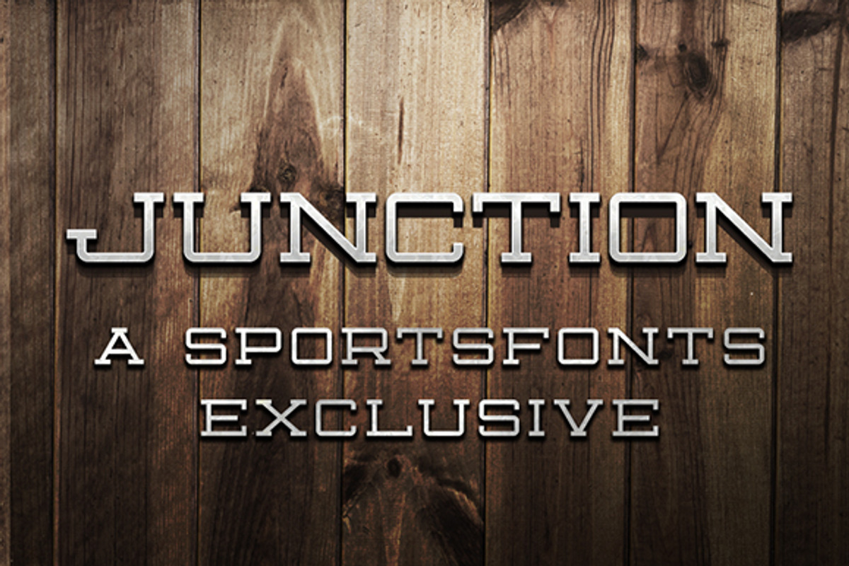 Sportsfont Junction, a Font by Sportsfonts by Kris Bazen