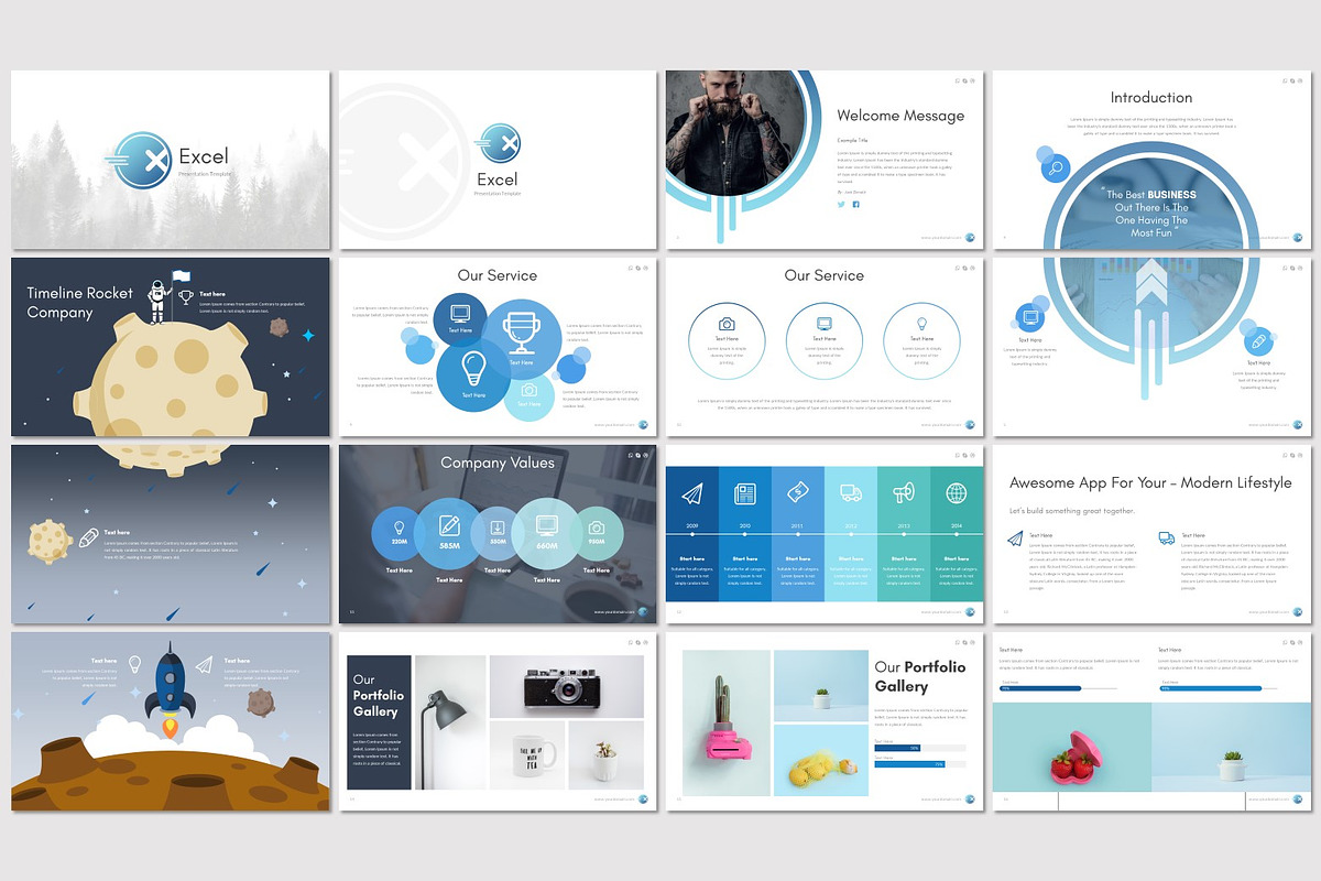 Excel - Powerpoint Temlpate, a Presentation Template by inspirasign