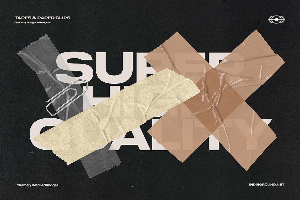 Tapes & Paper Clips, an Object Graphic by Indieground Design Inc. (Photo 3 of 11)