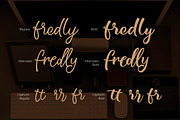 Fredly, a Script Font by Olexstudio (Thumbnail 7 of 7)