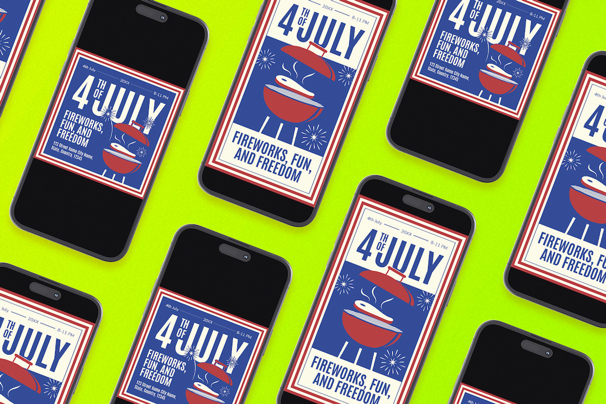 Bold 4th of July Flyer Set, a Flyer Template by Aiyari Graphic (Photo 2 of 3)