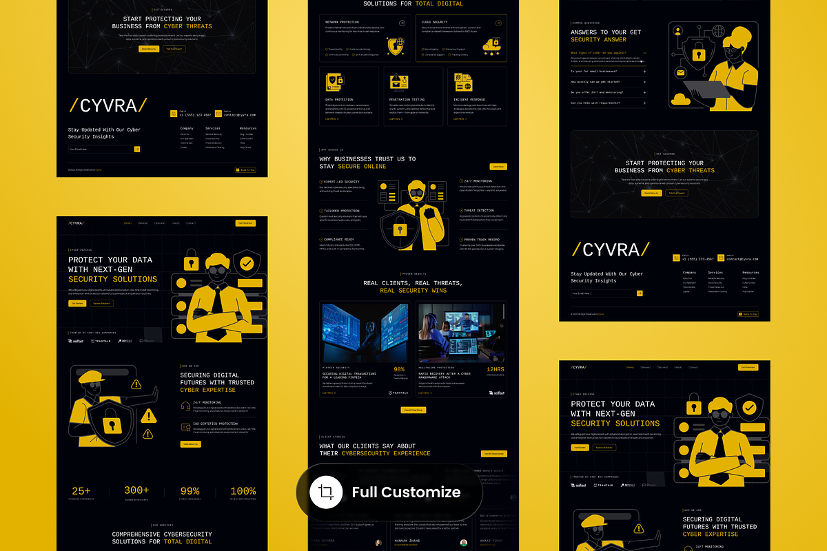 Cyvra - Cyber Security Landing Page preview 3
