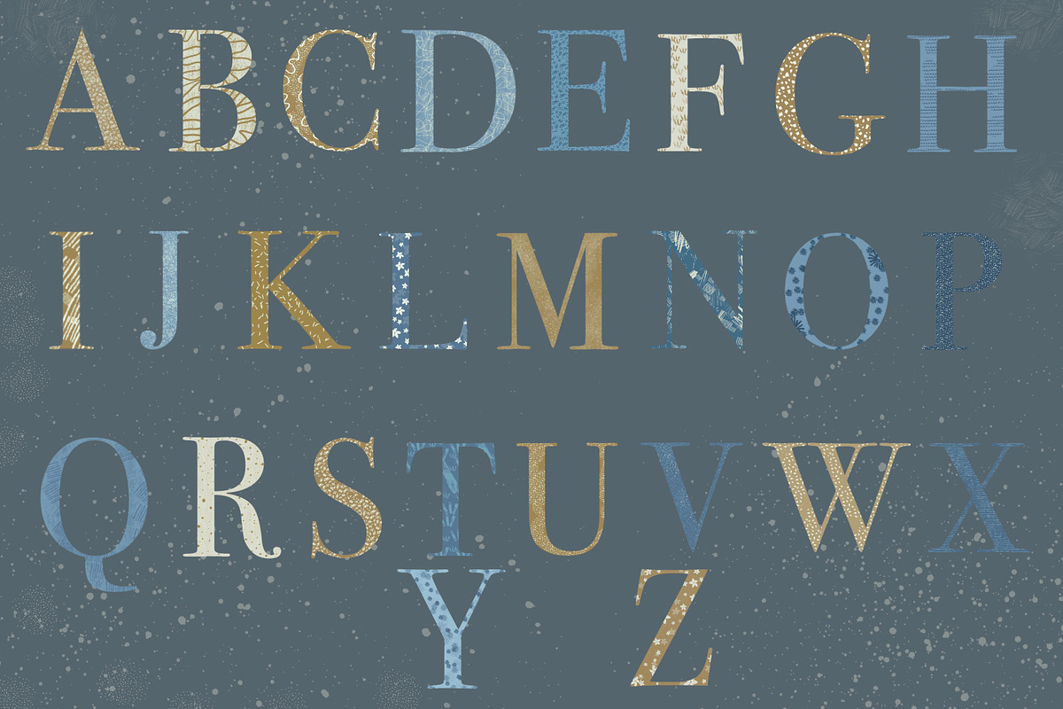 Artistic alphabet png, a Texture Illustration by Artcard Watercolor (Photo 3 of 4)