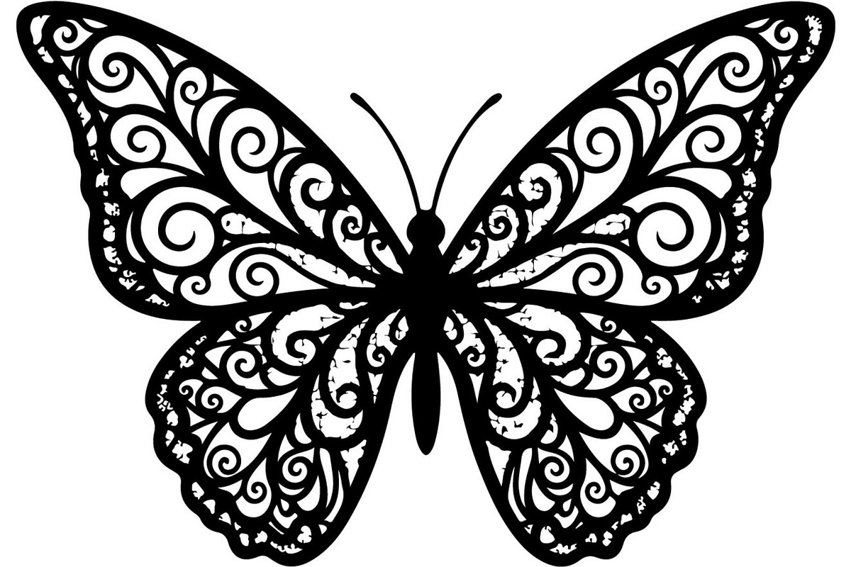 Butterfly Silhouette Bundle, a Decorative Illustration by Designer_Momina (Photo 3 of 20)
