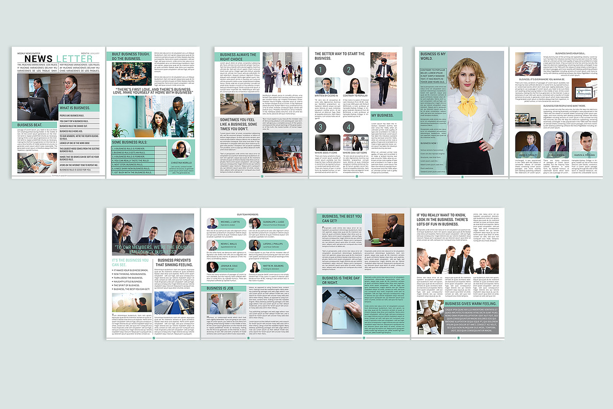 Newspaper Design Bundle - 6 in One, a Brochure Template by ROJI CREATOR (Photo 11 of 13)