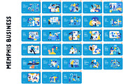 Memphis Business, vector illos, a Templates & Theme by Grivina's shop (Thumbnail 25 of 27)